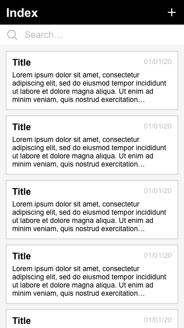 Indice Note